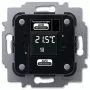 Šildymo pavara Busch-Jaeger 6224/2.0, paslėptam montavimui, 24 V, LCD, 71×71×30 mm