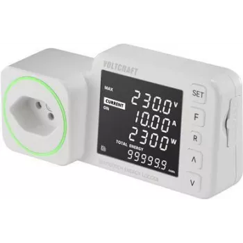 VOLTCRAFT SEM5000 CH Energiekosten-Measuring Instrument Kostenprognose, Alarmfunktion, Stromtarif adjustable, Datenloggerfunktion (VC-12936580)
