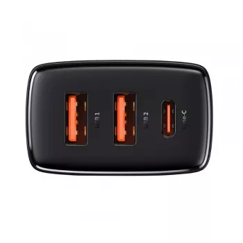 Baseus 30W USB įkroviklis QC PD3.0 Type C PD greitasis įkrovimas greitasis telefono įkroviklis, skirtas iPhone 17 16 15 14 13 12 Pro Max Xiaomi Samsung