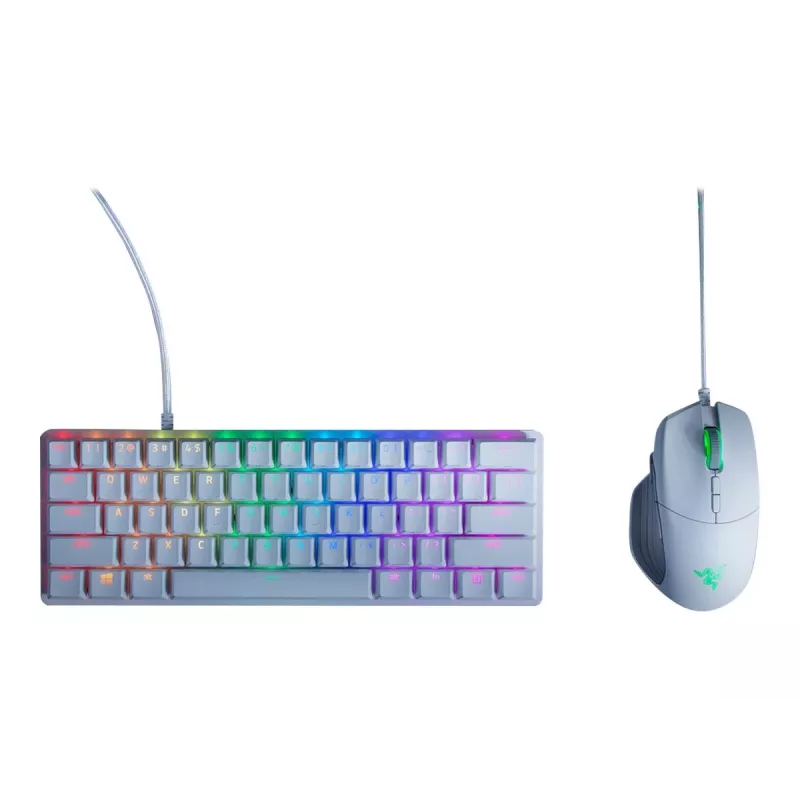 Mechaninė žaidimų klaviatūra Razer Huntsman Mini 60% White USB QWERTY US International optiniai mygtukai