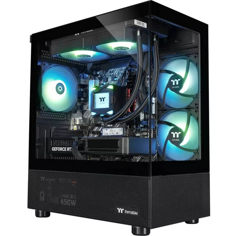 FTW V170A 5060Ti Juoda, žaidimų kompiuteris juodas/permatomas, Windows 11 Home