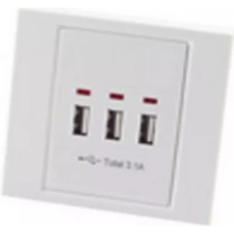 USB kištukinis lizdas ShiverPeaks BS60065 baltas