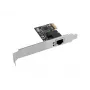 Vidinė eterneto tinklo plokštė LANBERG PCE-1GB-201, PCI Express, 1× RJ-45 Gigabit (1000 Mbit/s), juoda
