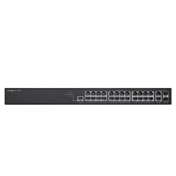 GS-2426P valdomas L2 Gigabit Ethernet (10/100/1000) maitinimas per Ethernet (PoE) 1U juodas