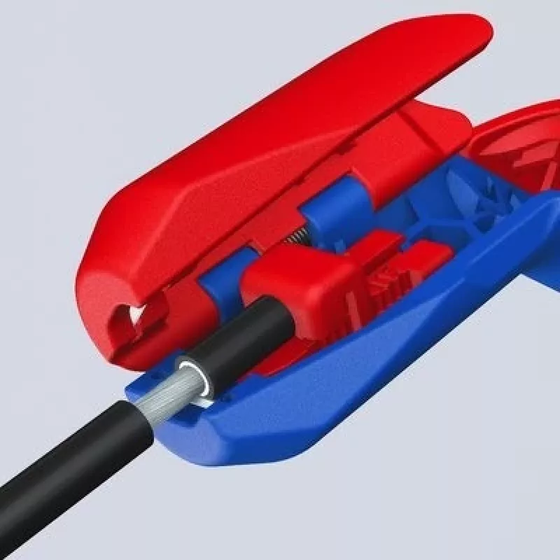 Izoliacijos nuėmimo įrankis Knipex ErgoStrip PV 16 95 03 fotovoltiniams kabeliams, reguliuojamas stabdiklis, ergonomiška rankena