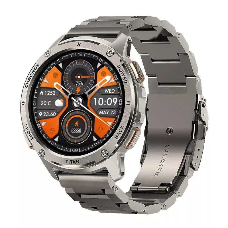 Išmanusis laikrodis FW110 Titan Chronos sidabrinis