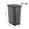 ROTHO Ribo Graphite - pedalinė šiukšliadėžė – 35 l