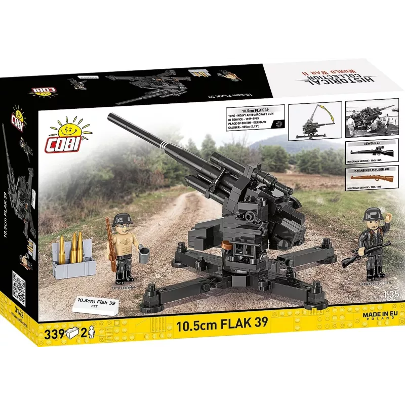 Konstruktorius Cobi Blocks 10,5 cm Flak 39 — 339 detalės