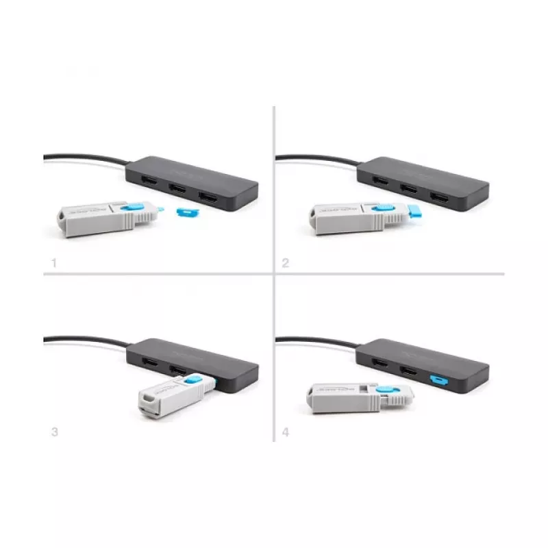 DeLOCK prievado blokatorius HDMI lizdui, 10 vnt. pakuotėje, mėlynas