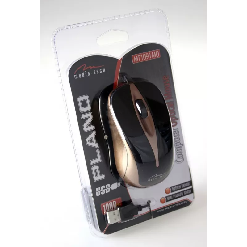 PLANO - Optical pelė 800 Cpi, 3 Buttons + Scrolling Wheel, USB Interface (MT1091MO)