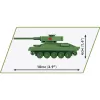 Konstruktorius Cobi T-34-85 tanko modelis — 110 dalių, amžius 6+, žalias