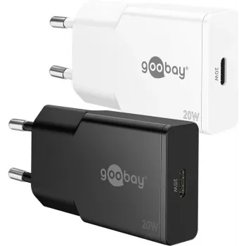 Goobay 75727 – USB įkroviklis 20 W 1x USB-C GaN plonas juodas (75727)