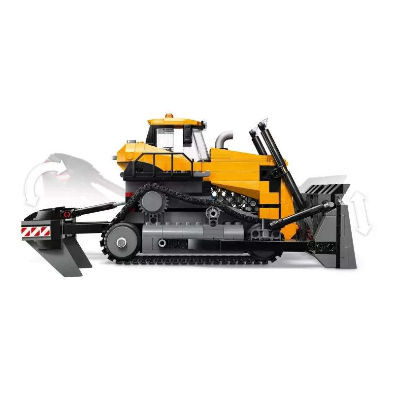 Žaislinis statybinis buldozeris LEGO 60466, City serija, 682 detalės, 3 minifigūrėlės, rekomenduojamas amžius 8+, dydis 120×240×130 mm