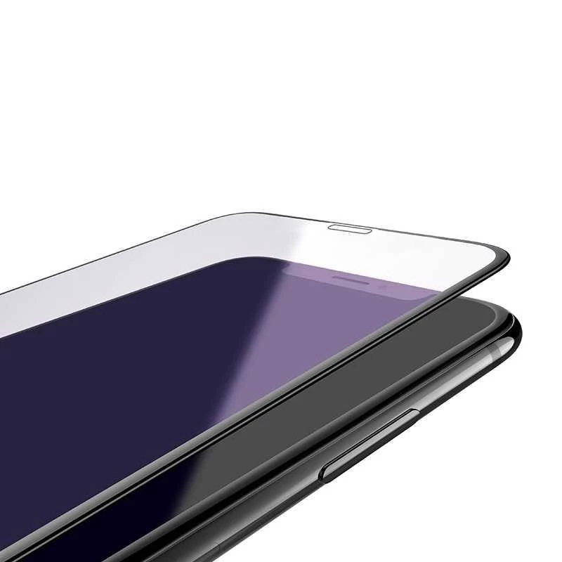 Grūdinto stiklo ekrano apsauga Devia Van Anti-blue Ray, skirta iPhone XR 6.1, juoda