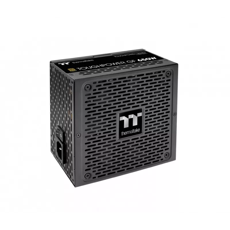 Maitinimo šaltinis THERMALTAKE Toughpower ATX 650W Gold, 80 PLUS Gold, 650 W, ATX, 90 mm ventiliatorius, 20+4 kontaktų, 1x PCIe (6+2), 3x SATA, 2x Molex