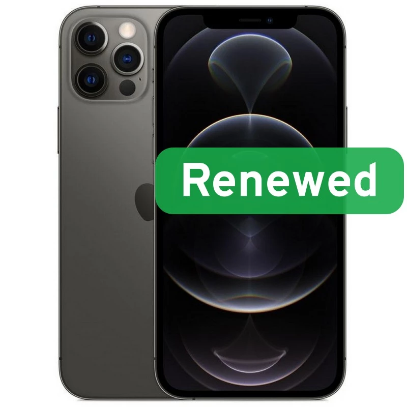 B klasė | Apple iPhone 12 Pro Max | 6,7 col. Super Retina XDR OLED | 5G | 128GB | Juoda | iOS | Apple Renew