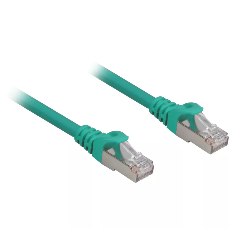 Tinklo kabelis Sharkoon Cat.6a SFTP RJ-45 Cat6a 0,25 m Žalias