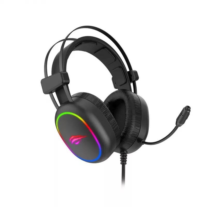 Havit GAMING HEADPHONE RGB Juoda 2016D ausinės, laidinės, galvos juostos