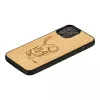 Apsauginis telefono dėklas “man and wood”, skirtas “iPhone 12 Pro Max” — katės su raudona žuvimi dizainas
