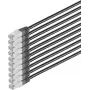 Tinklo kabelis ShiverPeaks 75711-H0.5S-SET10 Cat 6 S/FTP PIMF, 0,5 mm laidininkas, 10 vnt. rinkinys