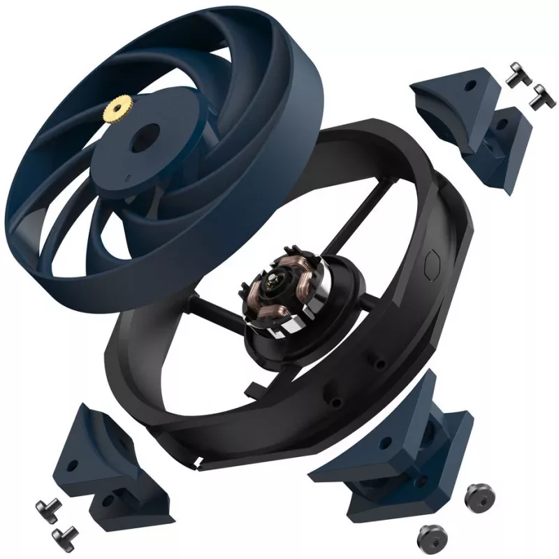 Aušintuvas Cooler Master Mobius 120 OC 12 cm Juodas 3 Greičiai 3200 RPM