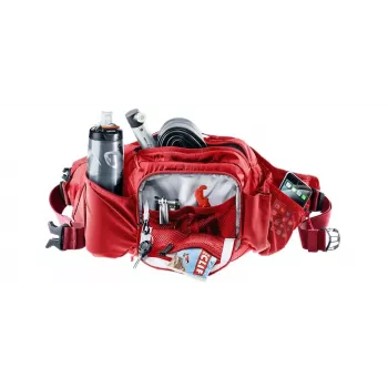 Deuter Pulse 5 l inkstinis diržo krepšys, raudonas