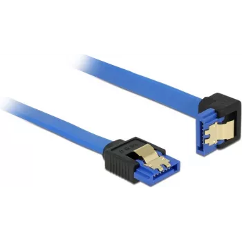 SATA laidas DeLOCK 85091 0,5 m SATA 7 kontaktų Juoda Mėlyna