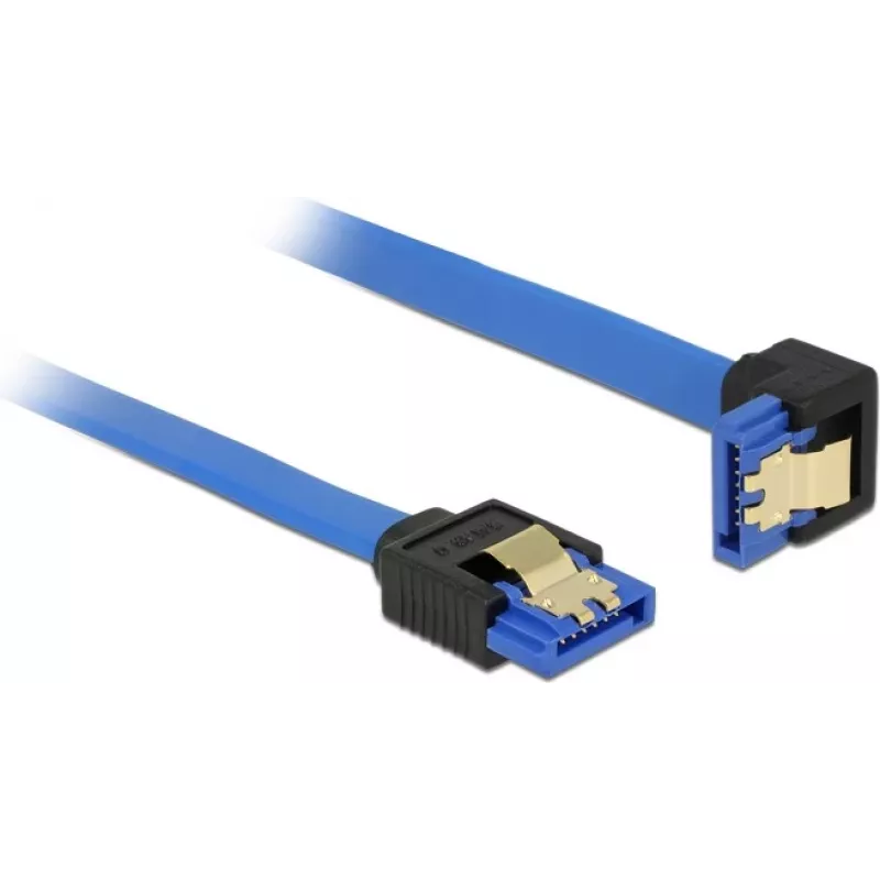 SATA laidas DeLOCK 85091 0,5 m SATA 7 kontaktų Juoda Mėlyna