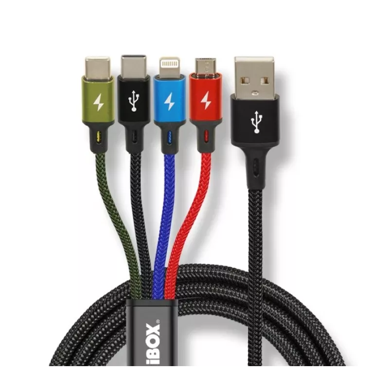 Universal 4 in 1 charging kabelis I-BOX USB IKUM4W1