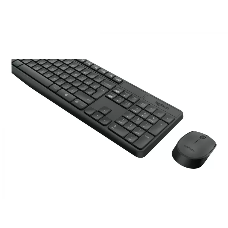 Logitech klaviatūra MK235 belaidė klaviatūra+pelė pilka CZ