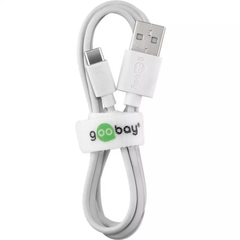“Wentronic 59130” 2 m USB A USB C kištukas-kištukas baltas USB laidas (59130)