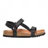 Sandals Scholl Unisex Heaven Juoda Brown Leather EVA Size 45 — Brown, EVA outsole, Leather insole