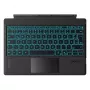 Inateck QWERTZ Bluetooth klaviatūra KB02027 — juoda, jutiklinė dalis, įmontuota 500 mAh baterija, Bluetooth, skirta Surface Pro serijai