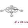 Ventiliatoriaus grotelės DELOCK 67304 metalinės, 53×53 mm, sidabrinės — kompiuterių aušinimo priedas