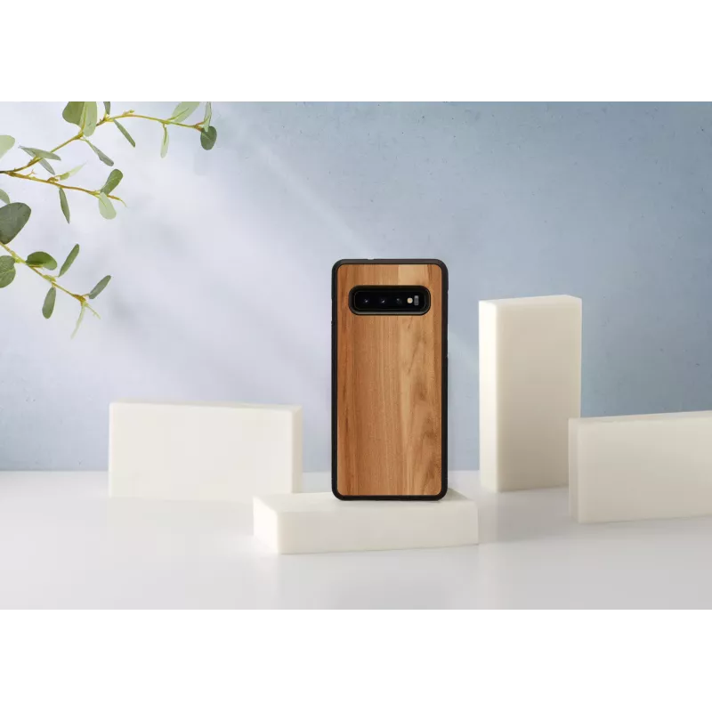 man and wood išmaniojo telefono dėklas Samsung Galaxy S10 – capuccino juoda, apsauginis plonas dangtelis