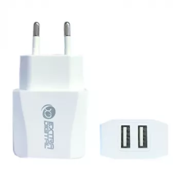 Kroviklis EXTRA DIGITAL 2xUSB: 220V, 2,1A