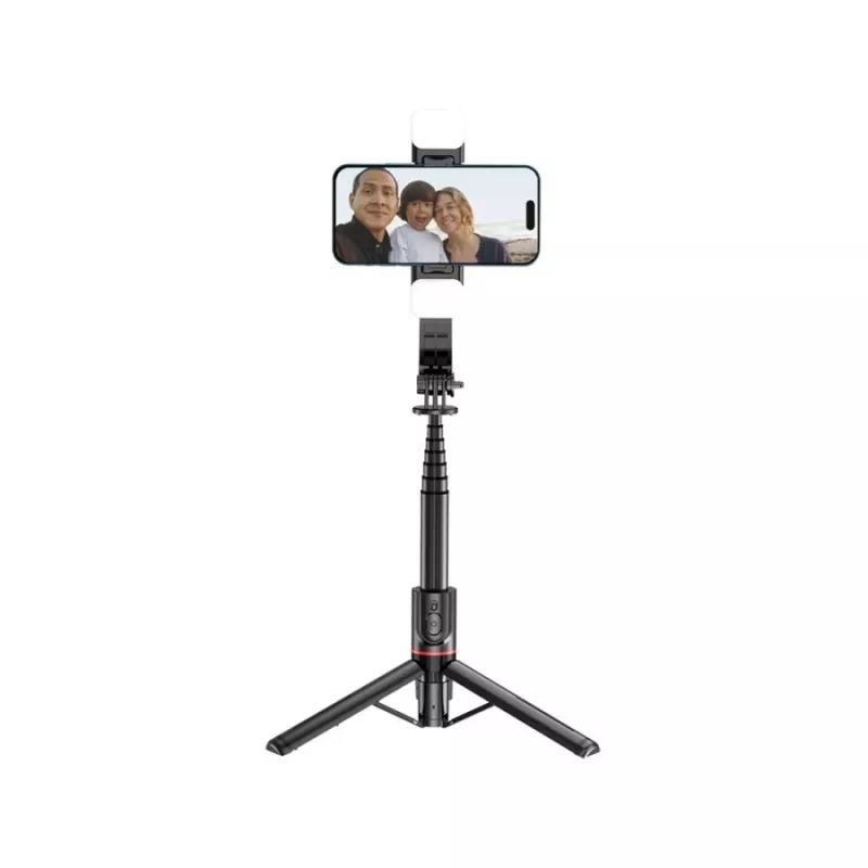 Tech-Protect L05S asmenukų lazda, stovas, LED lemputė, Bluetooth nuotolinio valdymo pultelis