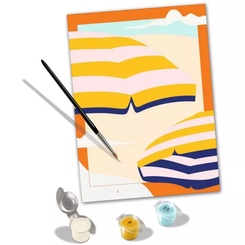 Tapybos rinkinys Ravensburger CreArt Sunny Times — drobės tapybos rinkinys pagal numerius