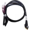SAS laidas ADAPTEC Microchip Technology 2305500-R SlimSAS ×8 į 2×2SFF-8639 U.2, 0,8 m, juodas