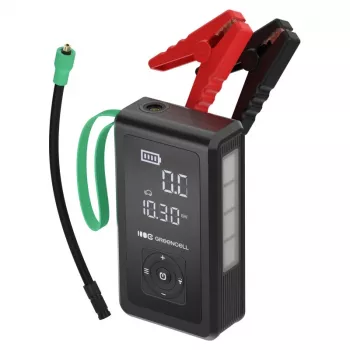Išorinė baterija Green Cell CJSGC03 8000 mAh Li‑Ion, OLED ekranas, USB‑C ir USB‑A, 500 mA išvestis, įmontuotas žibintuvėlis