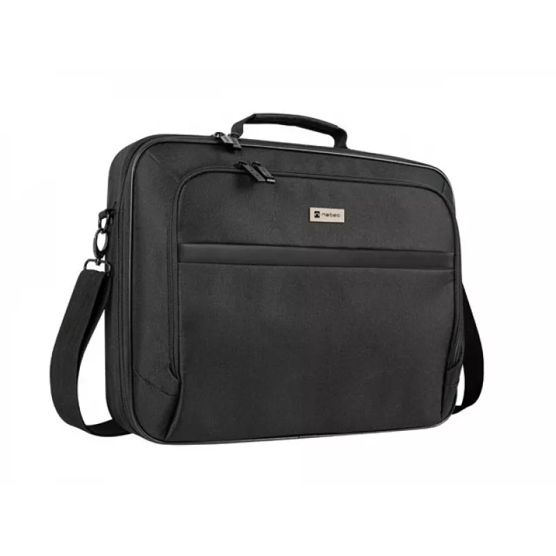 Portfelis NATEC Boxer Lite 39,6 cm (15,6 col.) – poliesteris, 2 skyriai, petnešos dirželis, 410×305×65 mm, 750 g