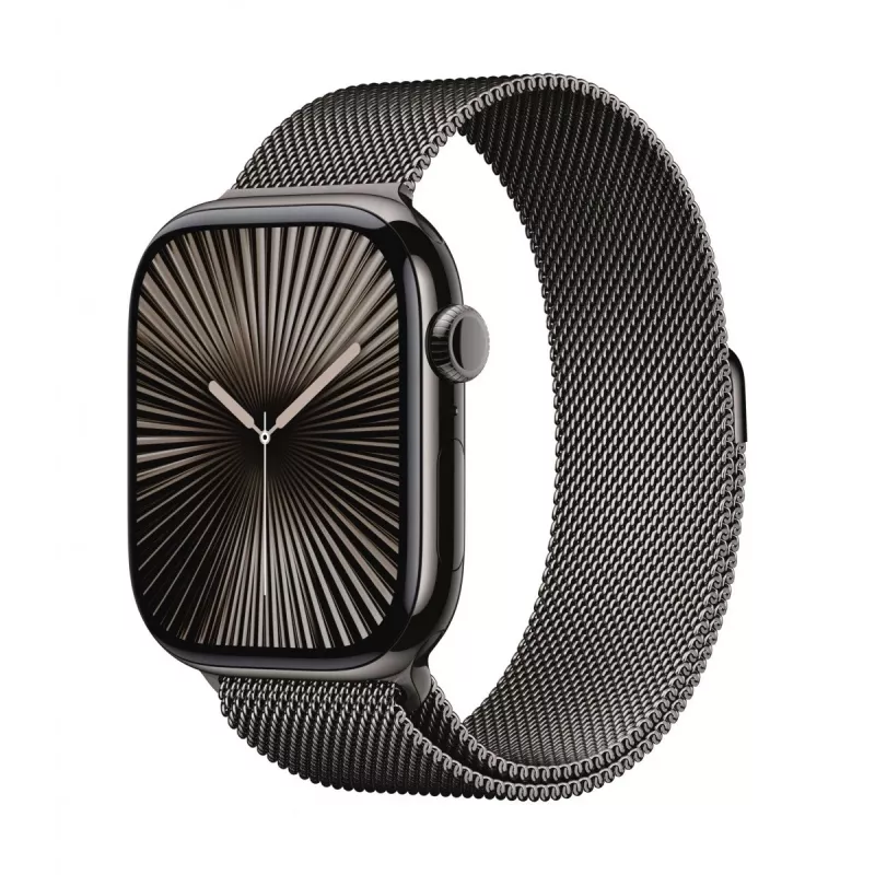 Watch Series 10 GPS + Cellular 46 mm Slate Titanium korpusas su Slate Milanese Loop - M/L