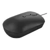 Laidinis optinis pelė Lenovo GY51D20875 USB Type-C, abiem rankoms tinkama, 2400 DPI, 4 mygtukai, juoda