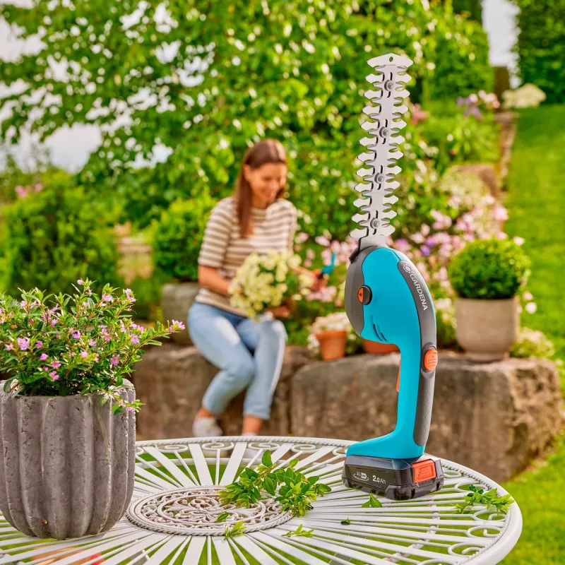 Belaidė žolės žirklė GARDENA 14750-55 20 cm 18 V Žalia Pilka