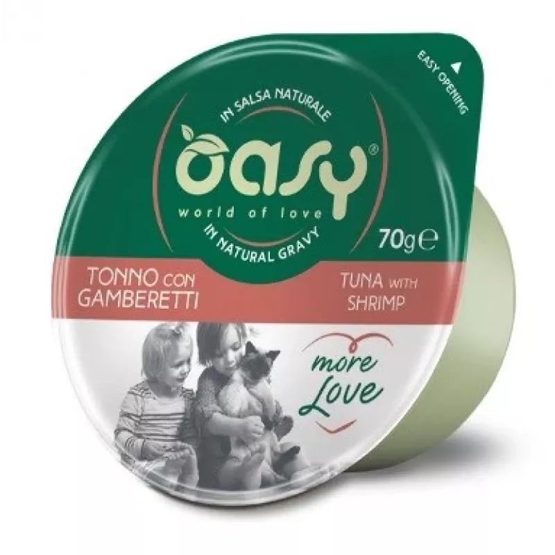 Oasy More Love Tunas su krevetėmis puodelyje 70g