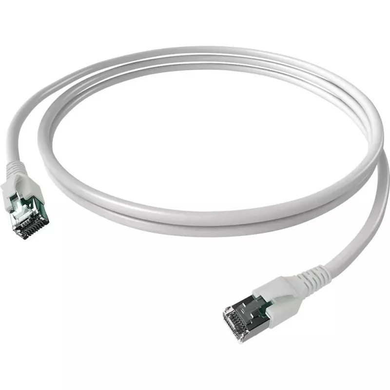 Easylan CP1KWBWBW0005 RJ45 tinklo kabelis, komutacinis kabelis CAT 6a S/FTP 0,5 m baltas 1 vnt.
