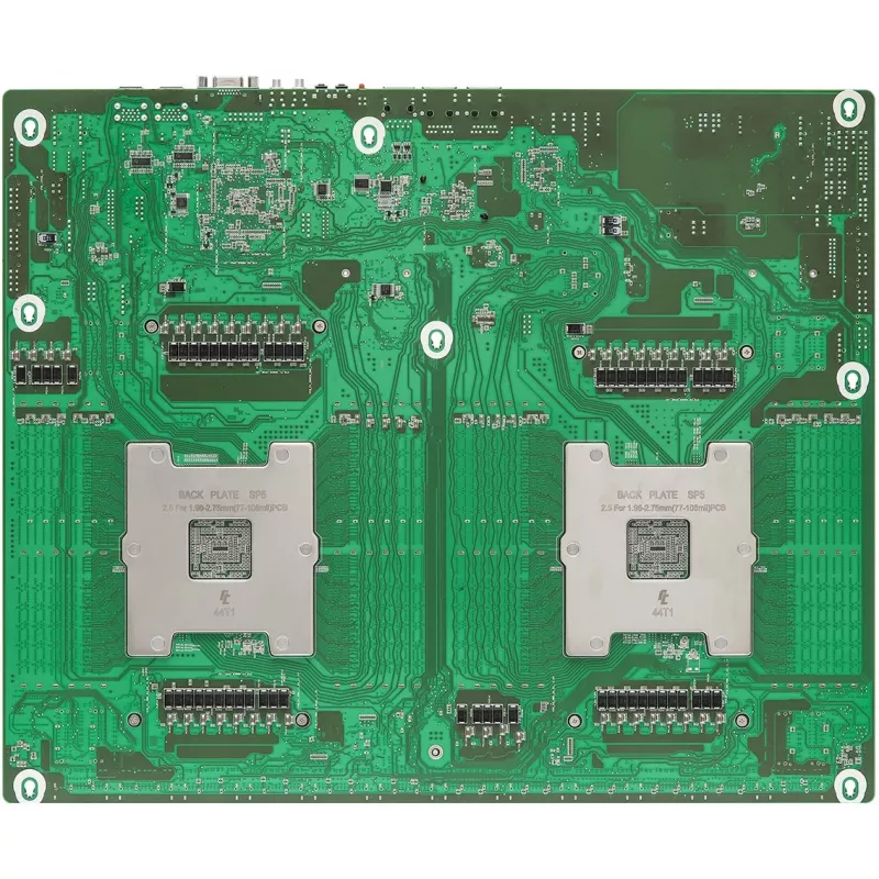 Motininė plokštė ASRock GENOA2D24G-2L+ — AMD SoC, Socket SP5, ATX, 24x DDR5 DIMM, iki 12,3 TB, 2x GbE