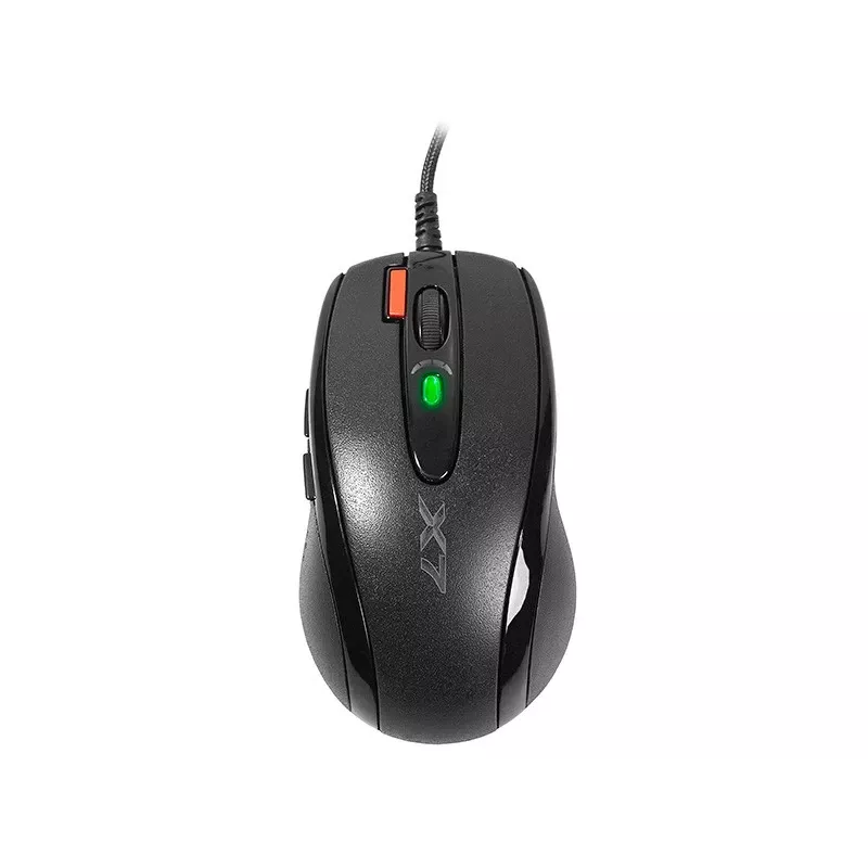 Žaidimų pelė A4Tech X-7120 USB Type-A abiem rankoms tinkama 2000 DPI, 3 ms, laidinė, juoda
