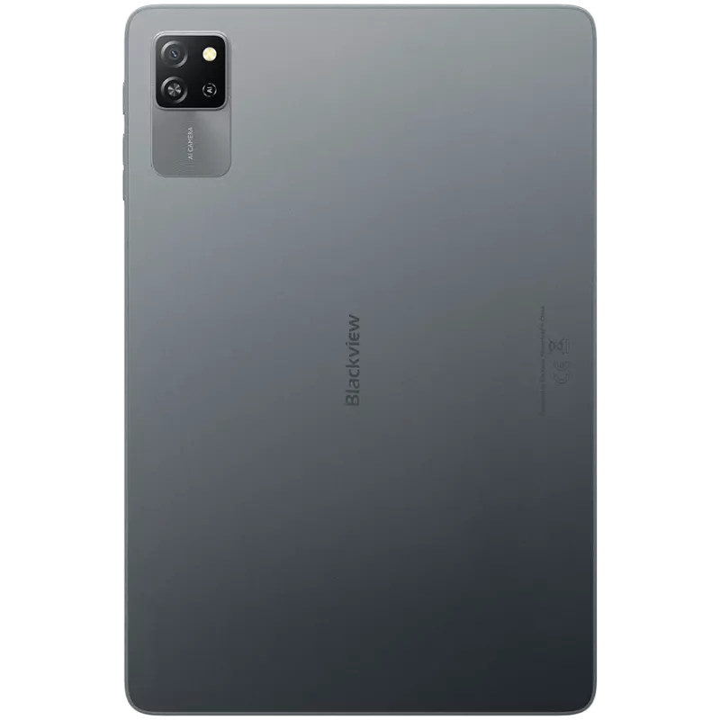 Blackview Tab 60 WiFi 4GB/128GB, 10,1 colio HD IPS 800x1340, aštuonių branduolių 1,8 GHz, 5 MP priekinė / 8 MP galinė kamera, baterija 5100 mAh, USB Type-C, Android 14, pilka