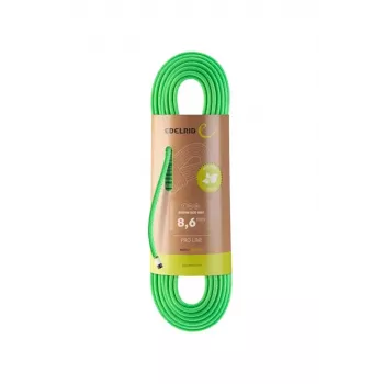 Statinė virvė Siskin Eco Dry 8,6 mm, 70 m, neoninė žalia